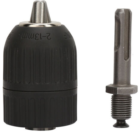 Jeffergarden Mandrin de perçage sans clé 2,0-13 mm avec adaptateur pour queue ronde 1/2-20UNF+SDS (1/5)