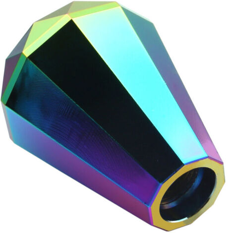 Jeffergarden Pommeau de levier de vitesse manuel universel en forme de diamant, adapté à la transmission de voiture et à la transmission automatique, sans bouton de verrouillage (1/5)
