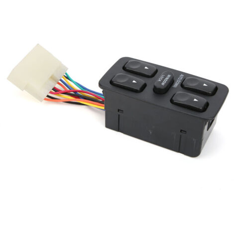 Jeffergarden Commutateur de commande de fenêtre électrique 93570-28001, remplacement pour Hyundai Elantra 1992-1994 (1/5)