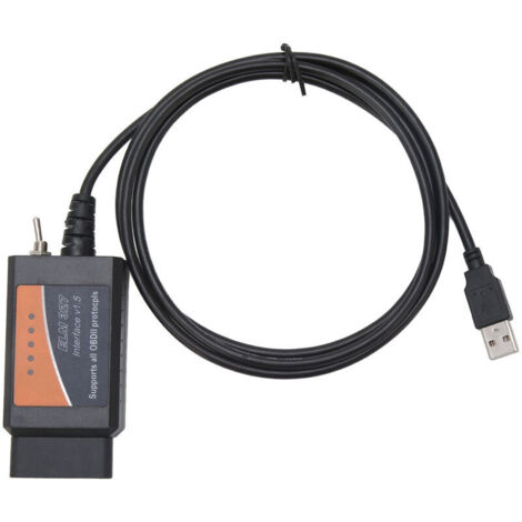 Jeffergarden Adaptateur USB OBD2 pour lecteur de codes-barres ELM327, câble de diagnostic FORScan FoCCCus (1/5)