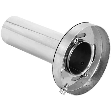Jeffergarden Silencieux d'échappement à tête ronde réglable et amovible pour voiture (4,5 pouces) (1/5)