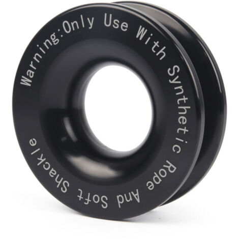 Jeffergarden Anneaux de remorquage pour treuil, résistance à la rupture de 41 000 lb, poulie de retenue de corde, roue de remorquage pour VTT, UTV, SUV, camion et véhicule tout-terrain (1/5)