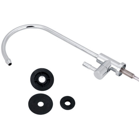 Jeffergarden Robinet de cuisine à col de cygne, robuste et durable, au design élégant, compatible avec tous les systèmes de filtration d'eau sous évier et différents types de filtres à eau pure. (1/5)