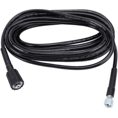 Jeffergarden Tuyau d'eau haute pression, connecteur en caoutchouc résistant à l'usure, tête de remplacement pour machine à laver électrique, adapté au lavage de voiture, 10 mètres / 32,8 pieds (1/5)