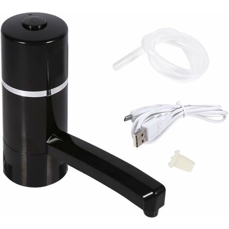 Jeffergarden 1x bouteille Rechargeable sans fil, pompe électrique pour eau potable, distributeur Portable USB (noir) (1/5)