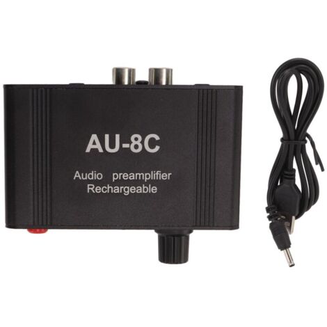 Jeffergarden Mini préamplificateur Audio stéréo, Circuit de réduction du bruit, coque en alliage d'aluminium, amplificateur de casque (1/5)