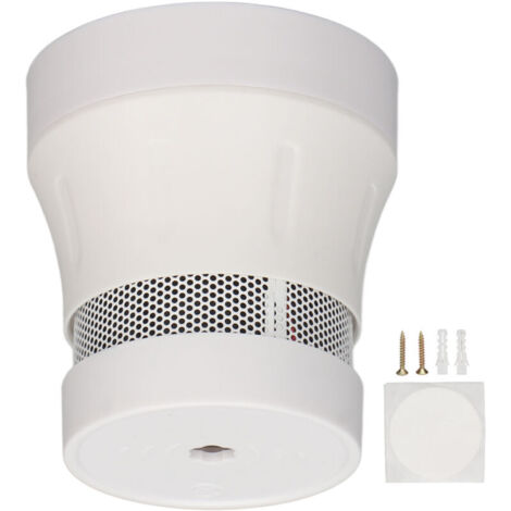 Jeffergarden Détecteur de fumée Wi-Fi blanc compatible avec l'application Tuya, alarme incendie intelligente sans fil pour la maison (1/5)
