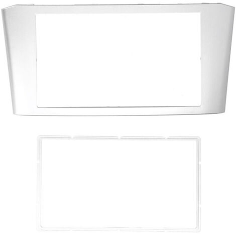 Jeffergarden Radio stéréo Fascia Dash Audio DVD 2 Din, cadre argenté, adapté pour Avensis 2002 – 2008 (1/5)