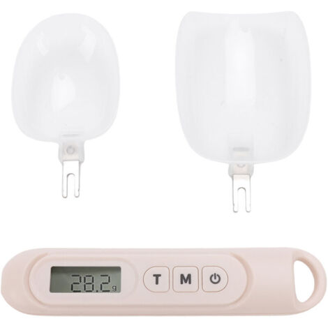 Jeffergarden Cuillère doseuse numérique 500 g avec écran LCD, couleur beige, idéale pour la cuisine et la pâtisserie. (1/5)