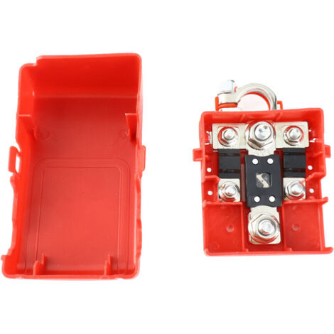 Jeffergarden Connecteur de borne de distribution de batterie de voiture 32 V 400 A avec fusible et bornes à dégagement rapide (1/5)