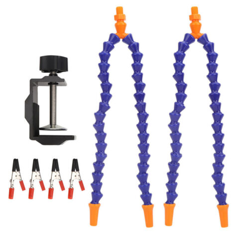 Jeffergarden Support de soudure flexible à 4 bras, bleu, multifonctionnel, pour la réparation et la fixation de circuits imprimés (1/5)