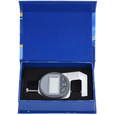 Jeffergarden Jauge d'épaisseur à affichage numérique LCD, précision percentile 0-12,7 mm/0,5" 0,01 mm/0,0005", tête de mesure plate (1/5)