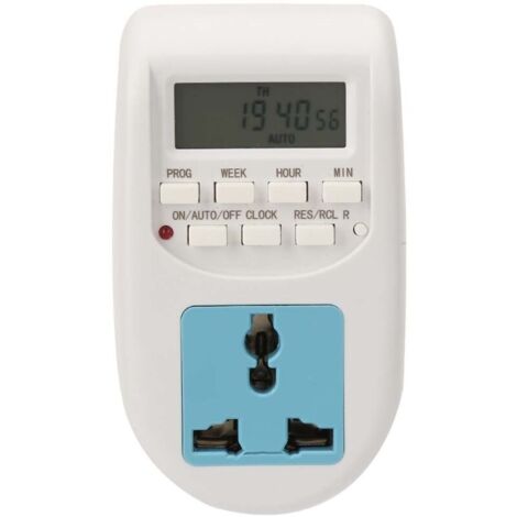 Jeffergarden Minuteur de prise électrique, interrupteur de minuterie portable, durable et précis, multifonctionnel pour de multiples scénarios (1/5)
