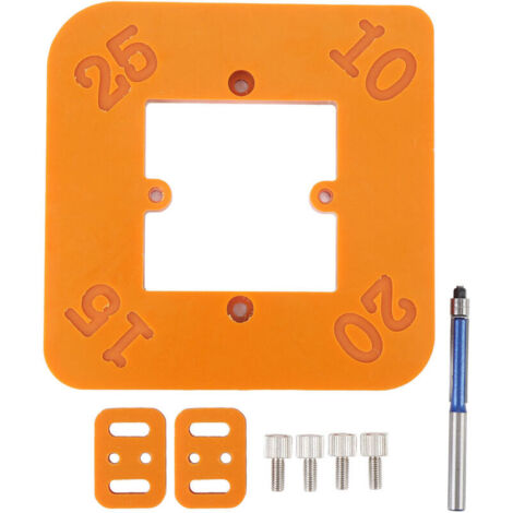 Jeffergarden Gabarit 4 en 1 pour Arrondi de Coin R10 R15 R20 R25 – Patron de Routage pour Travail du Bois et Arrondi de Bords (1/5)