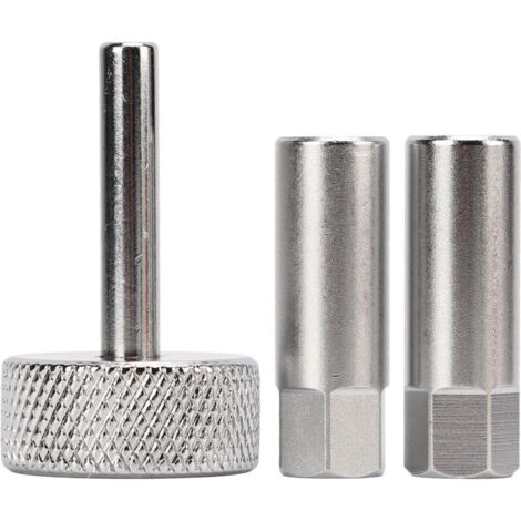 Jeffergarden Jeu d'outils de réglage de vanne à poussoir, 3 pièces, douilles de contre-écrou de 8 à 9 mm, pilote de Type carré de 3mm pour motos et vtt (1/5)