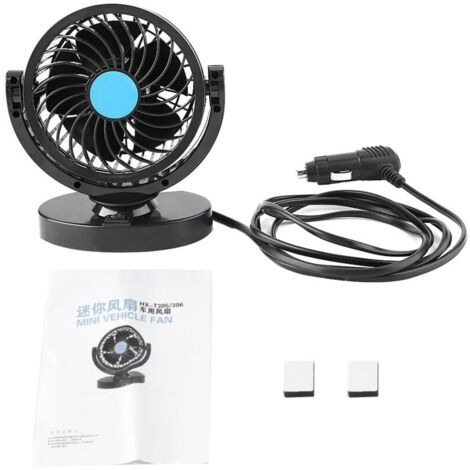 Jeffergarden Ventilateur de voiture, accessoire de refroidissement réglable pour camion et minibus, facile à installer. (1/5)