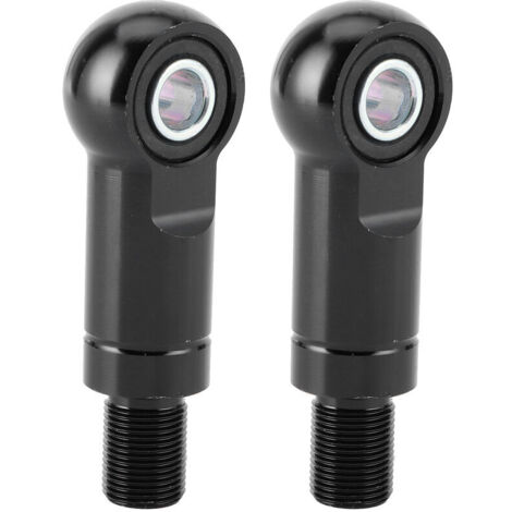 Jeffergarden Une paire d'adaptateurs d'amortisseur pneumatique à trou de 10 mm, augmentation de la hauteur de l'amortisseur, adapté aux motos tout-terrain ATV (Type B noir 95 mm/3,7 pouces) (1/5)