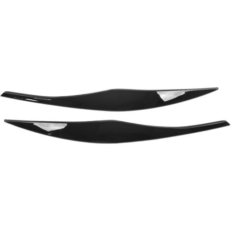 Jeffergarden Lot de 2 caches de phares avant pour BMW Série 3 E90 E91 Berline et Touring (2005-2012), noir brillant (1/5)