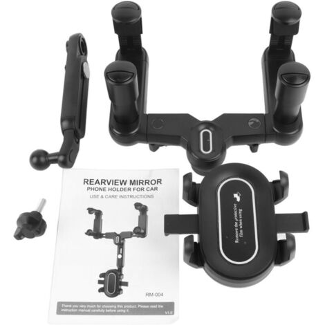 Jeffergarden Support de téléphone portable pour rétroviseur, enregistreur GPS, support de suspension, clip réflecteur (1/5)