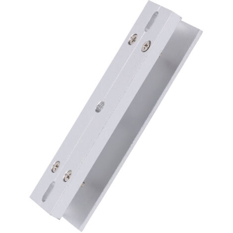 Jeffergarden Support en forme de U en alliage d'aluminium pour porte en verre sans cadre à serrure magnétique de 180KG 350lbs, installation facile (1/5)