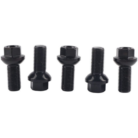 Jeffergarden 5 pièces M14x1.5mm boulons de roue en acier inoxydable A0009908307 adaptés pour MercedesBenz A180 A200 W176 (1/5)