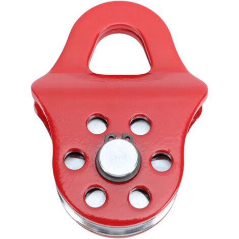 Jeffergarden Bloc d'arrachage de treuil de récupération robuste de 3 tonnes, capacité de 6613,87 lb, poulie de remorquage pour camion tracteur ATV UTV rouge (1/5)