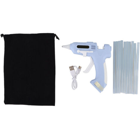 Jeffergarden Electric Hot Melt Set with 10 7mm High Tack Sticks, Cordless Melting Tool for Home and Crafts, Blue (1/5)