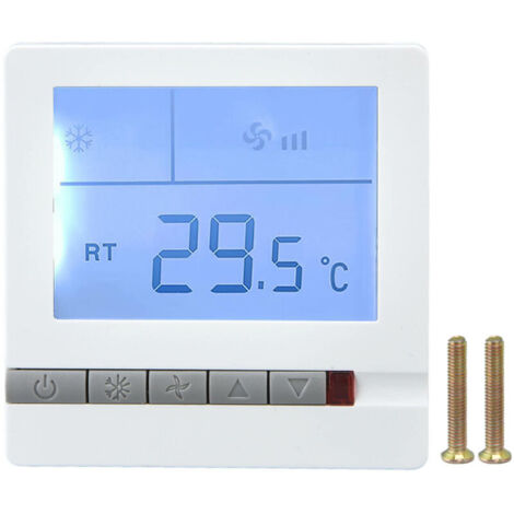 Jeffergarden Thermostat intelligent multifonctionnel avec fonction de ventilation AC220V pour hôtel, restaurant ou hall d'entrée (1/5)