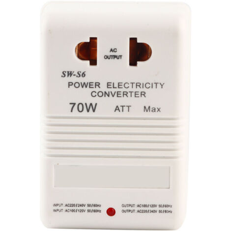 Jeffergarden Transformateur de convertisseur de tension abaisseur 70W 110V/120V à 220V/240V (prise standard CN) (1/5)