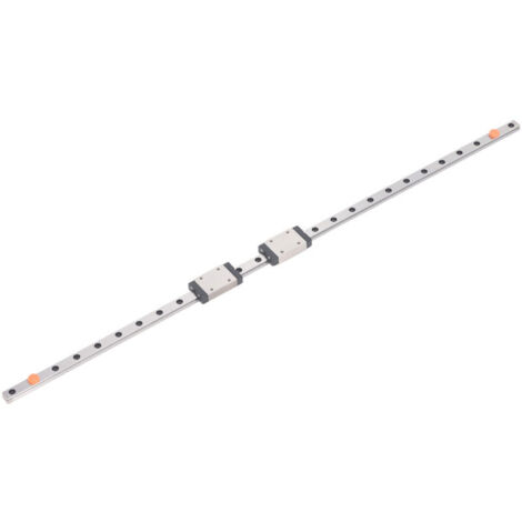 Kit de glissière linéaire miniature avec roulement linéaire MGN7H avec 2 blocs coulissants pour imprimantes 3D et pièces CNC 400 mm / 15,75 pouces (1/5)