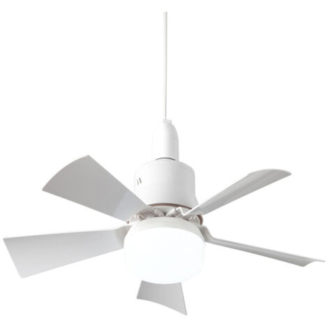 Jeffergarden Lampe ventilateur détachable à tête E27, intensité lumineuse variable en continu, 3 couleurs, minuterie, mémoire et télécommande. (1/5)