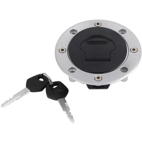 Jeffergarden Bouchon de réservoir d'essence argenté, diamètre 10,8 cm (4,3 pouces), résistant à l'usure, pour moto Suzuki SV1000 (2003-2007). (1/5)