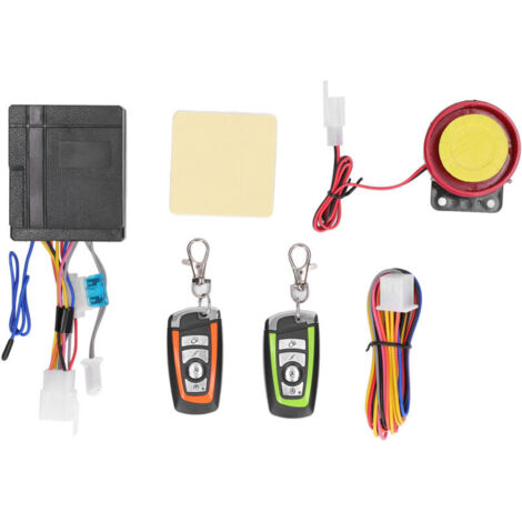 Jeffergarden Système d'alarme de sécurité pour moto 12V, antivol, 2 télécommandes universelles pour véhicule tout-terrain ATV (1/5)