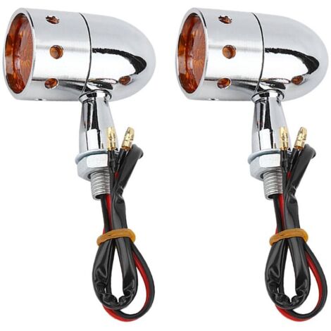Jeffergarden Rétro Bullet Style Moto Lumineux LED Clignotant Voyant Lampe (1/5)