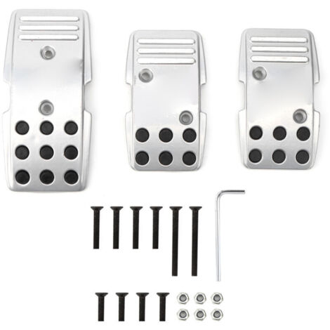 Jeffergarden Kit de 3 couvre-pédales anti-dérapant R3000 pour frein, embrayage, accélérateur (Transmission manuelle) (1/5)