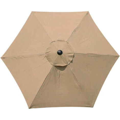 Jeffergarden Parasol de terrasse de 2 m - Toit de rechange épais et solide - Avec 6 baleines - Parapluie d'extérieur - Baldaquin (auvent uniquement) (1/5)