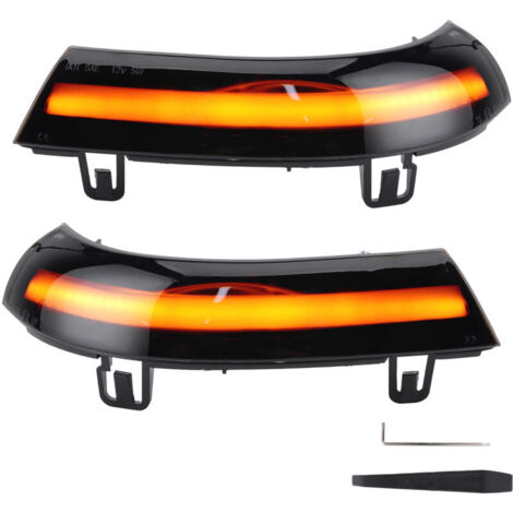 Jeffergarden Paire de clignotants dynamiques pour rétroviseurs extérieurs, compatibles avec Skoda Superb B5 02-08 (1/5)
