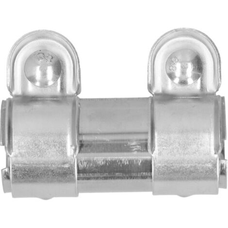 Jeffergarden Manchon de Raccordement d'Échappement 1.4 Pouces avec Double Collier - Acier Inoxydable pour Joint 3.7 Pouces (1/5)