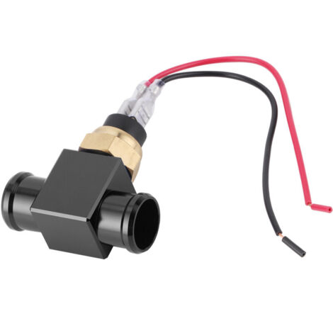 Jeffergarden Thermostat, interrupteur de température d'eau, ventilateur de liquide de refroidissement de radiateur, capteur de température pour moto, quad et véhicule tout-terrain (noir) (1/5)