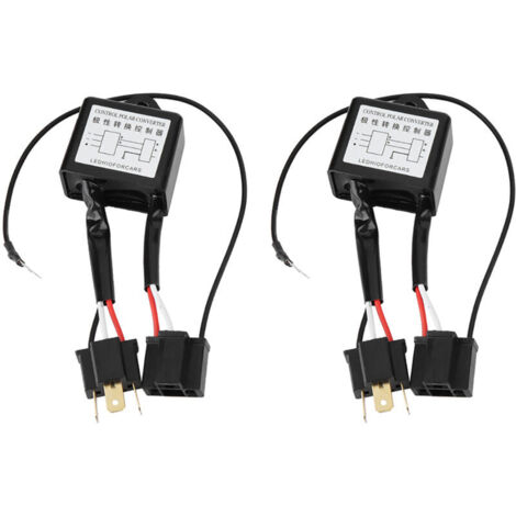 Jeffergarden Convertisseur négatif LED, 2 pièces, interrupteur polaire négatif, adaptateur de faisceau, polarité inversée pour H4 (1/5)