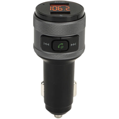 Jeffergarden Émetteur FM Bluetooth, charge rapide QC30, réduction du bruit CVC, appels mains libres, lecteur MP3 pour voiture (1/5)