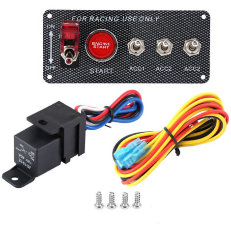 Jeffergarden Panneau de commande d'allumage pour voiture, panneau d'interrupteurs à bascule multifonctions 12 V pour camping-car (1/5)