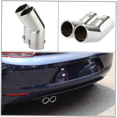 Jeffergarden Silencieux d'échappement double tube en acier inoxydable pour VW Golf 4 Bora Jetta (1/5)