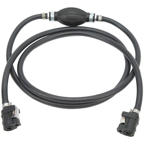 Jeffergarden Tuyau de gaz noir résistant au vieillissement, conduite de carburant à haut débit de carburant, anti-fuite, pour moteur hors-bord marin de camping-car, 8mm (1/5)