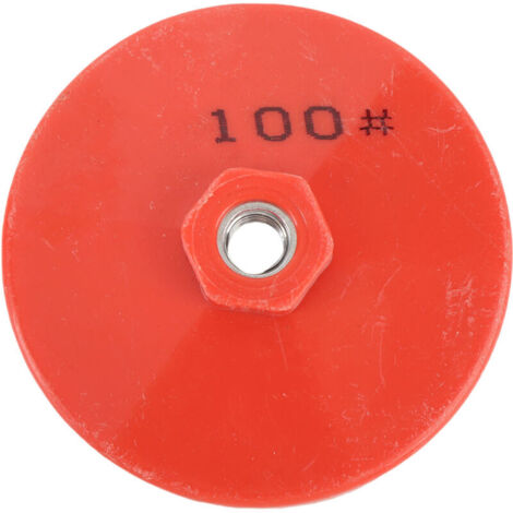 Jeffergarden Lot de 5 disques à meuler intégrés, grain 100, abrasif émeri, en nylon et plastique, pour meuleuse d'angle, pour métal, pierre et carrelage. (1/5)