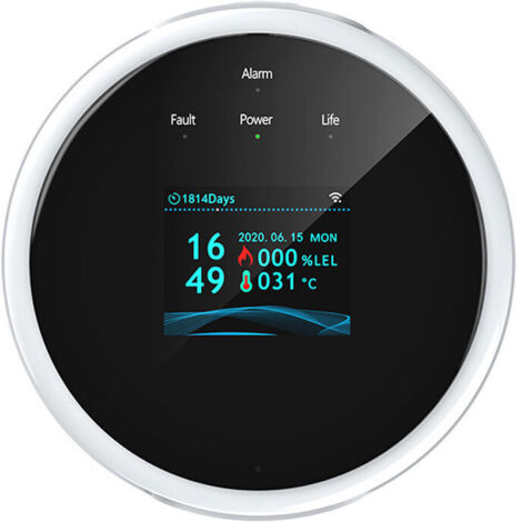 Jeffergarden,Tuya Wifi Smart Home Natural Gas Alarm, Détecteur de gaz, Alarme de gaz, Alimentation USB (1/5)