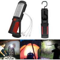 Lampe d'inspection Lampe LED Rechargeable, Lampe de Travail LED Rechargeable avec Magnétique Lampe de Torches de LED Lampe D'inspection Lampe-