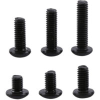 300pcs Coffret M3 Vis à six pans creux à tête hexagonale en acier allié et M3 Écrous hexagonale en acier allié, Assortiment Vis et écrous M3 x 4/5/6/8/10/12mm, Couleur Noir