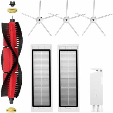 Ensembles d'accessoires pour Aspirateurs Xiaomi Roborock S5 Max S6 Max S6 Pure S6 MaxV S50 S51 S55 S60 S65 S5 S6 Pièces de rechange pour Robobock Brosse Principale, Brosse latérale, Hepa Filtres (1/5)