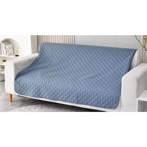 (Bleu-gris, 80-230 cm (1 Paquet)Housse de canapé imperméable, Housse de lit, Housse pour Animaux de Compagnie, canapé, Housse pour Meubles de canapé, Convient aux Enfants, Chiens, Chats (1/5)